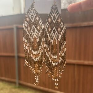 Bohemian Beaded Fringe Earrings